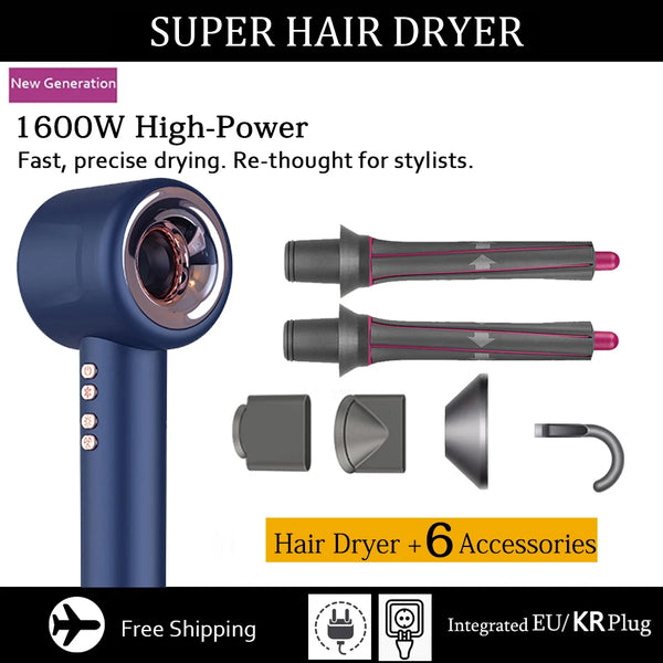 Super Hair Dryer 220V Leafless Hair dryer Personal Hair Care Styling Negative Ion Tool Constant Anion Electric Hair Dryers